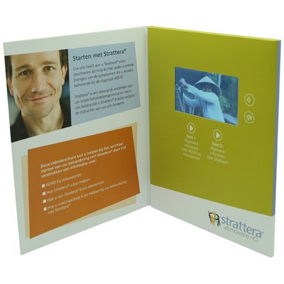 VidU 4.3" HD Video Mailer And Brochure With Full Color Printing - Custom A5 Video Card