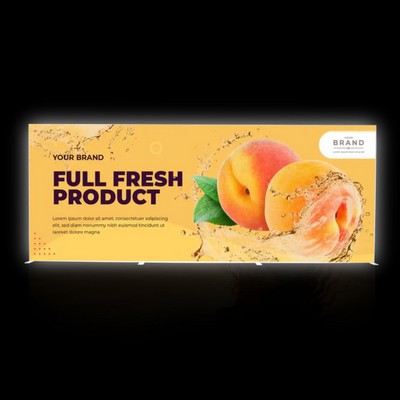 20'W x 8'H Double Print SEG Lightbox Toolless Assembly(Frame+Fabric)
