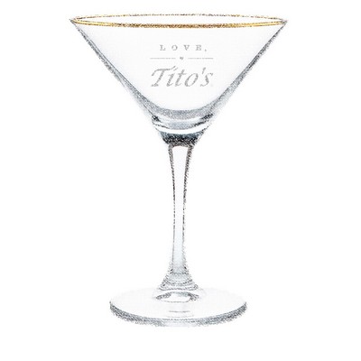 4oz. Gold Rimmed Martini Glass