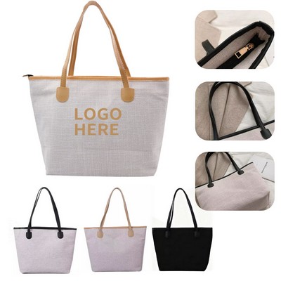 Ample Storage Everyday Womens Shoulder Bag with Genuine Leather Grip