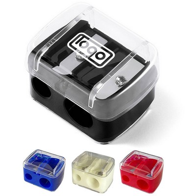 Plastic Dual Hole Pencil Sharpener