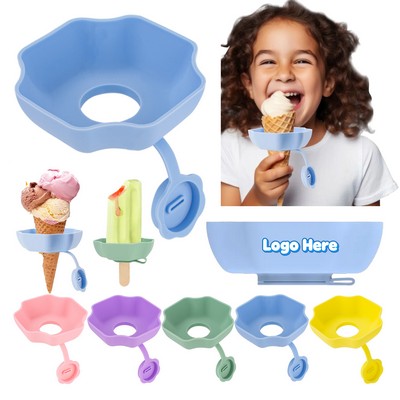 Silicone Ice Cream Leak-Proof Holder