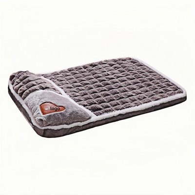 Wholesale Winter Plush Pet Pad with Removable Washable Cover for Dogs Cats