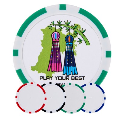Custom Poker Chip Golf Ball Marker