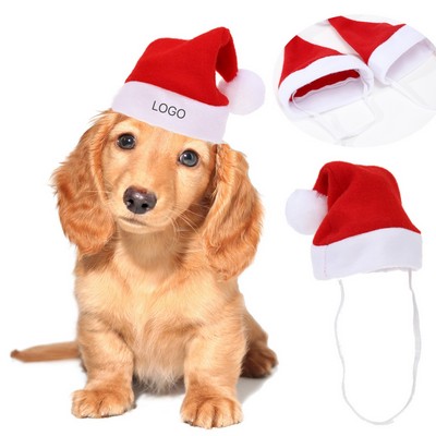 Christmas Pet Plush Hat Holiday Costume Hat for Cats and Dogs