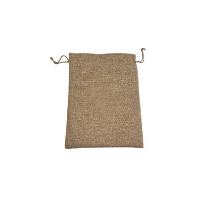 Fine Linen Burlap Drawstring Bag