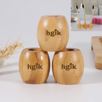 Bamboo Toothbrush Holder