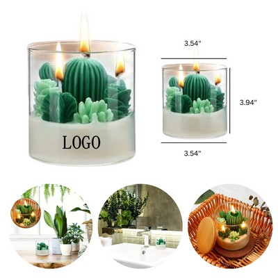 Succulent Shaped Scented Candle