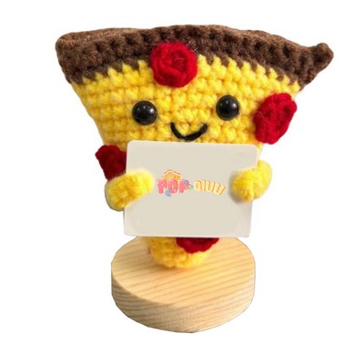 Positive Pizza Mood Crochet Doll