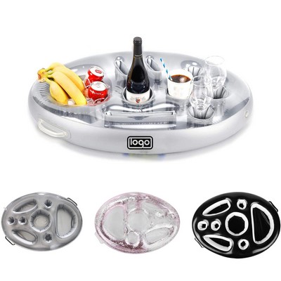 Inflatable PVC Drink Holder Tray