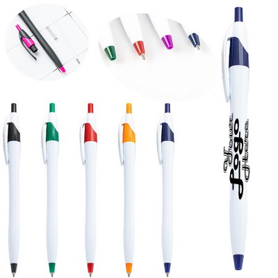 Retractable Ballpoint Pen With Pen Clip Signing Pen Office Pen