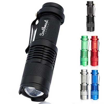 Glow Ring Zoomable Ultra-bright 3 Mode Flashlight