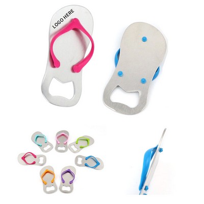 Beach Flip Flop Bottle Popper Keyring