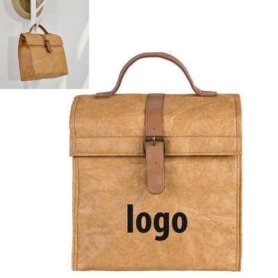 Insulated Canvas Lunch Tote Bag, Reusable