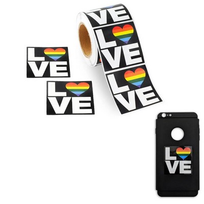 Custom Rainbow Paper Stickers