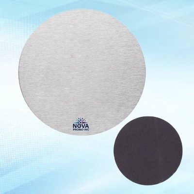 4-Inch Round Stainless Steel Coaster with Custom Imprint for Durable High-End Promotion