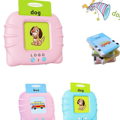Rechargeable Sound Reading Flash Card Learning Device