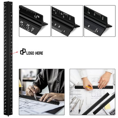 30 Aluminum Alloy Triangular Ruler