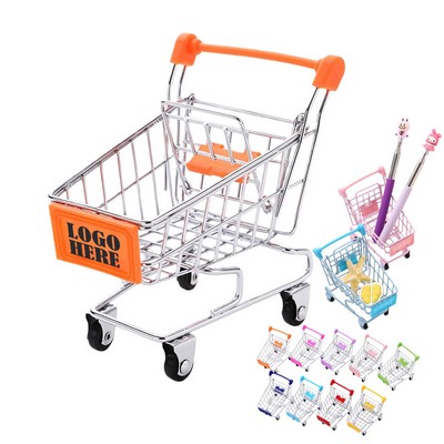 Mini Shopping Cart Desktop Organizer
