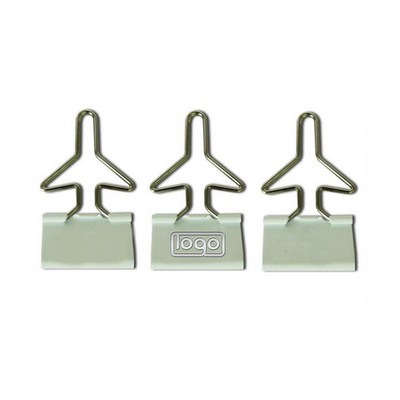 Airplane Shape Metal Binder Clip