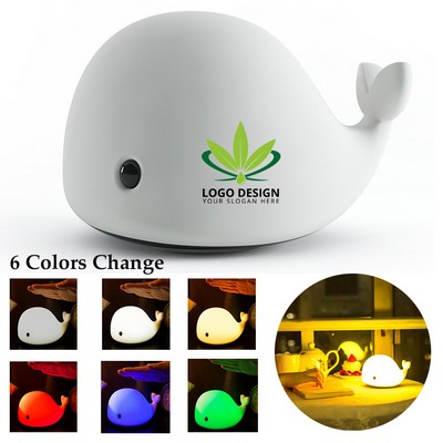 Cute Whale Night Light for Kids