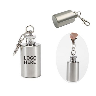 1 oz. Stainless Steel Keychain Flask