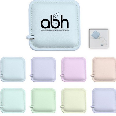 Mini PU Leather Square Sewing Tape Measure