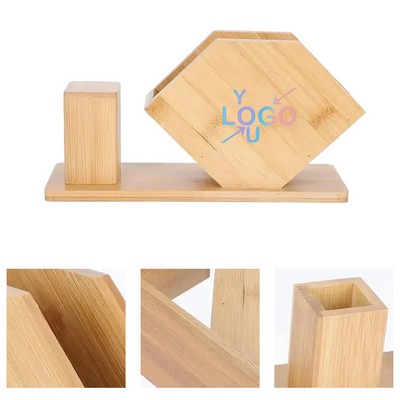 Bamboo Napkin & Toothpick Holder