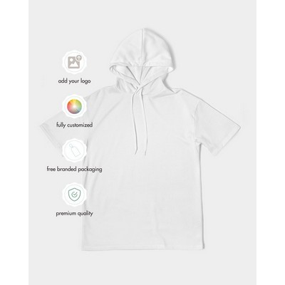 Men's All-Over Print Premium Heavyweight Short Sleeve Hoodie