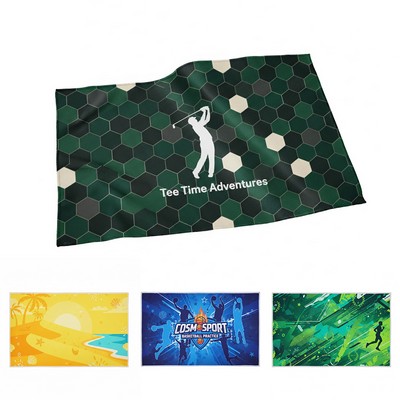 Quick-Dry Full Color Microfiber Rally Towel