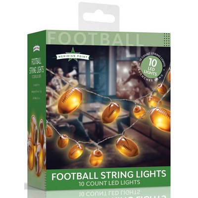 10 Count Football String Lights
