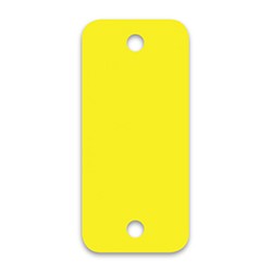 Yellow Blank Poly Tag Key Tag