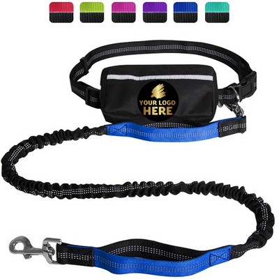 HandsFree Dog Waist Leash With Storage Pouch