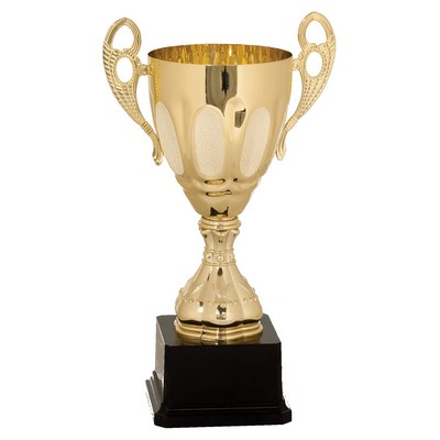 Metal Cup with Handles Trophy on Plastic Base - ACU14