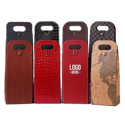 PU Wine Tote Bag Gift Box