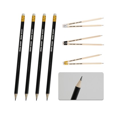 Round Wooden Pencil With HB Graphite