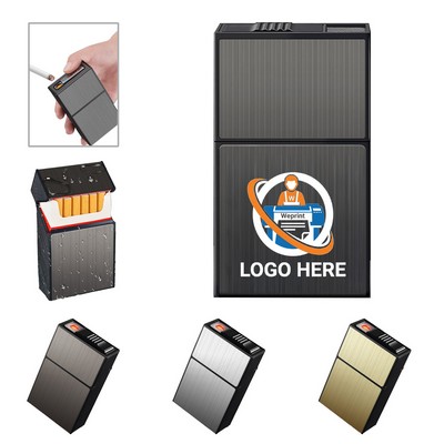 20 Count Waterproof Cigarette Case With Lighter