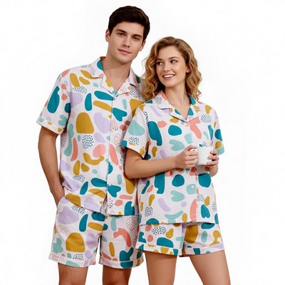 Custom Unisex Short Sleeve Pajama Set