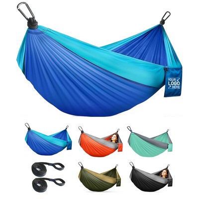 Portable Hammocks with Tree Straps & Attached Carry Bag
