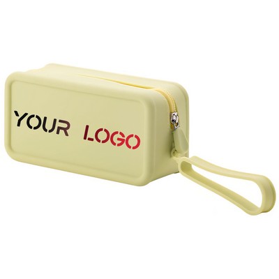 Silicone Makeup Bag, Waterproof, Travel, Zipper Bag