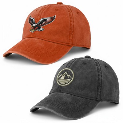 Unstructured Pigment Cotton Dad Cap