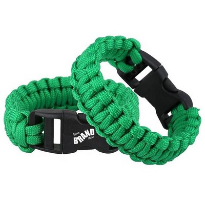 Survival Paracord Bracelets w/Whistle