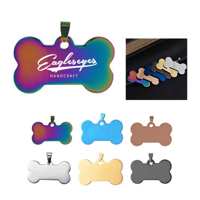 Bone Shaped Aluminum Pet Tag