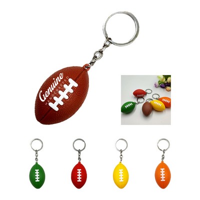 Mini Stress Football Toy Keychain