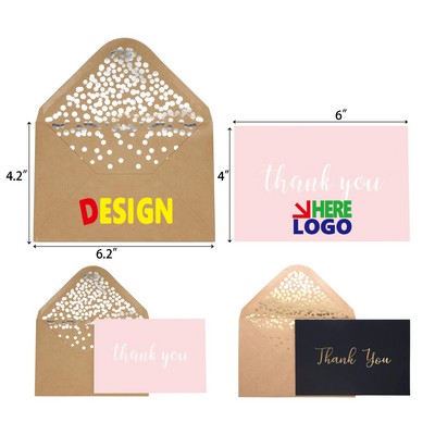 Foil Embossed Kraft Envelopes