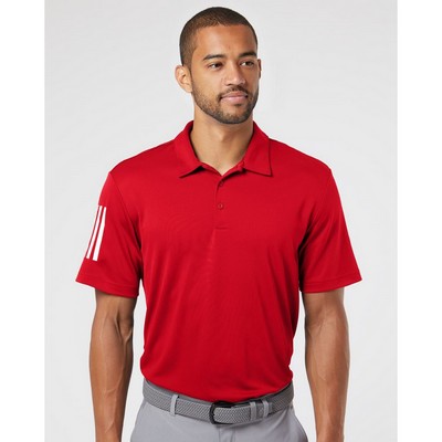 Adidas Men's Floating 3-Stripes Polo - A480