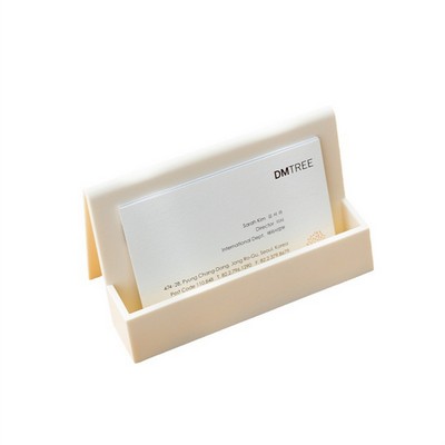 Creative Business Card Holder, Desktop Plastic Business Card Stand, Office Business Card Organizer &
