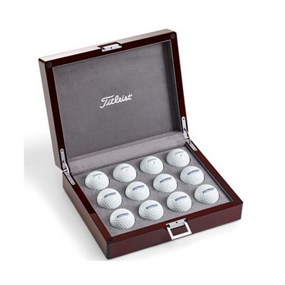 Titleist® 12 Pack Pro V1 Premium Wooden Golf Balls Gift Set