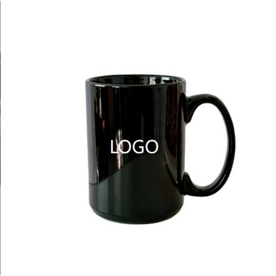 15 Oz Heavy Duty Microwave Safe Ceramic Coffee Mug W/ Ergonomic Handle