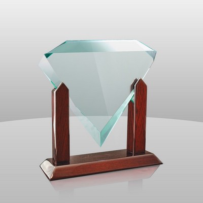 Jade Green Diamond Award (8"x9"x3")